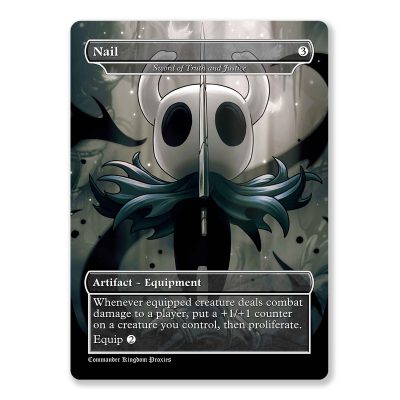 Nail - Sword of Truth and Justice | Hollow Knight | Full Art Custom MTG Proxy Card