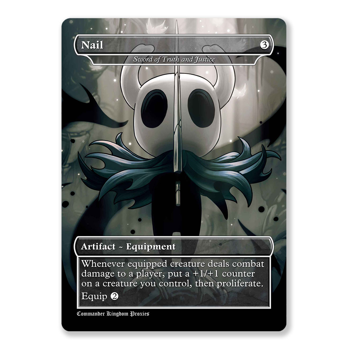 Nail - Sword of Truth and Justice | Hollow Knight | Full Art Custom MTG Proxy Card