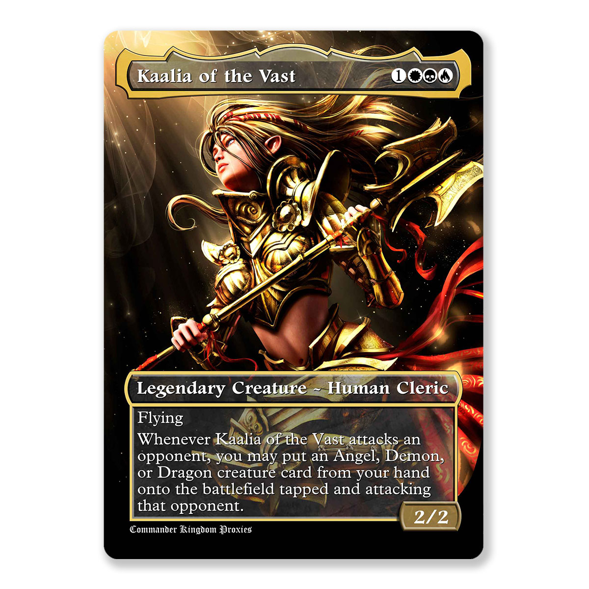 Kaalia of the Vast | Full Art Custom MTG Proxy Card