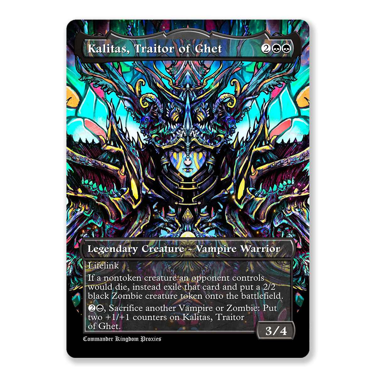 Kalitas, Traitor of Ghet | Full Art Custom MTG Proxy Card