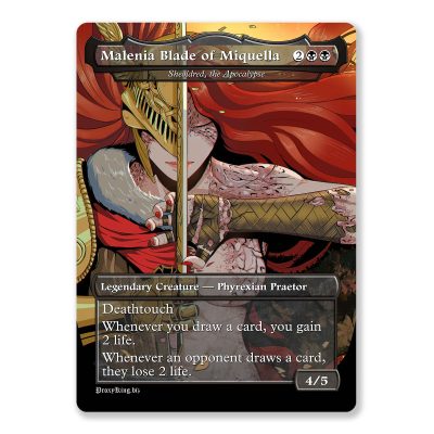 Malenia Blade of Miquella - Sheoldred, the Apocalypse | Elden Ring | Full Art Custom MTG Proxy Card