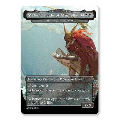 Malenia Blade of Miquella - Sheoldred, the Apocalypse | Elden Ring | Full Art Custom MTG Proxy Card