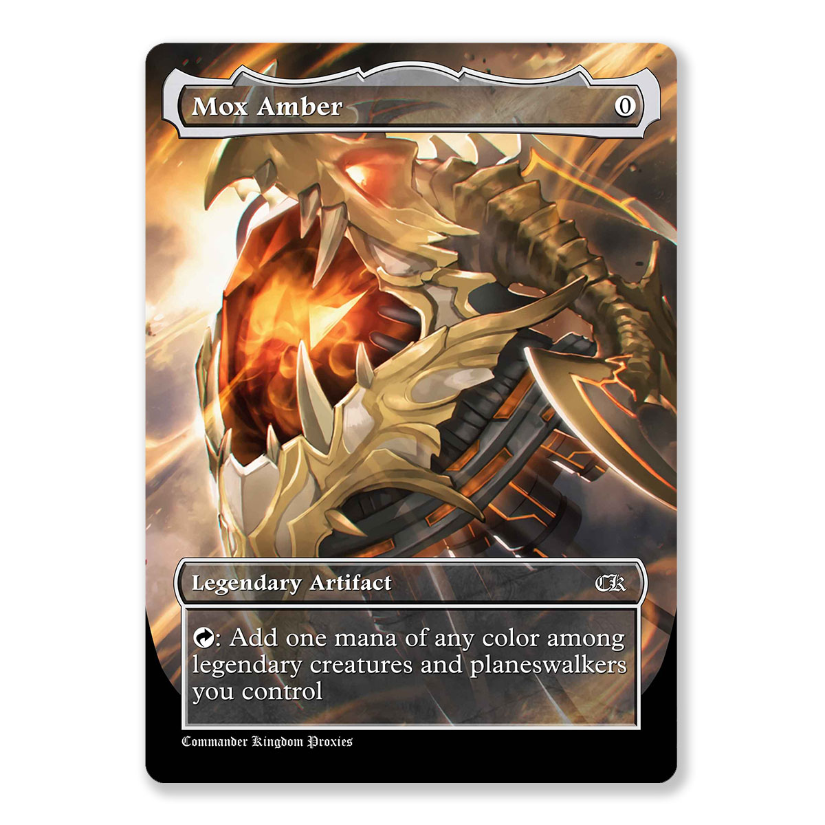 Mox Amber | Full Art Custom MTG Proxy Card