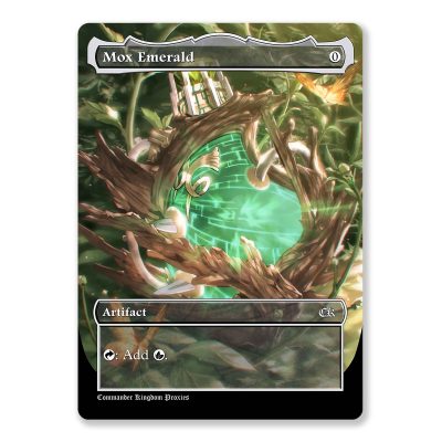Mox Emerald | Power 9 | Full Art Custom MTG Proxy Card