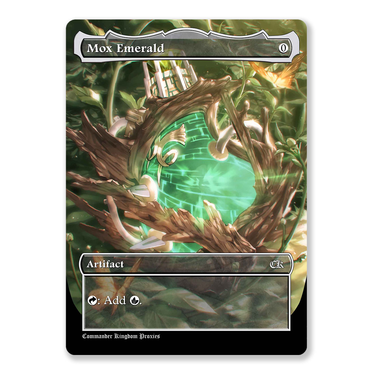 Mox Emerald | Power 9 | Full Art Custom MTG Proxy Card
