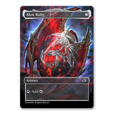 Mox Ruby | Power 9 | Full Art Custom MTG Proxy Card