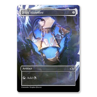 Mox Sapphire | Power 9 | Full Art Custom MTG Proxy Card