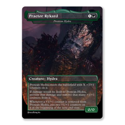 Praetor Rykard - Protean Hydra | Elden Ring | Full Art Custom MTG Proxy Card