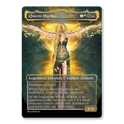 Queen Marika - Queen Marchesa | Elden Ring | Full Art Custom MTG Proxy Card