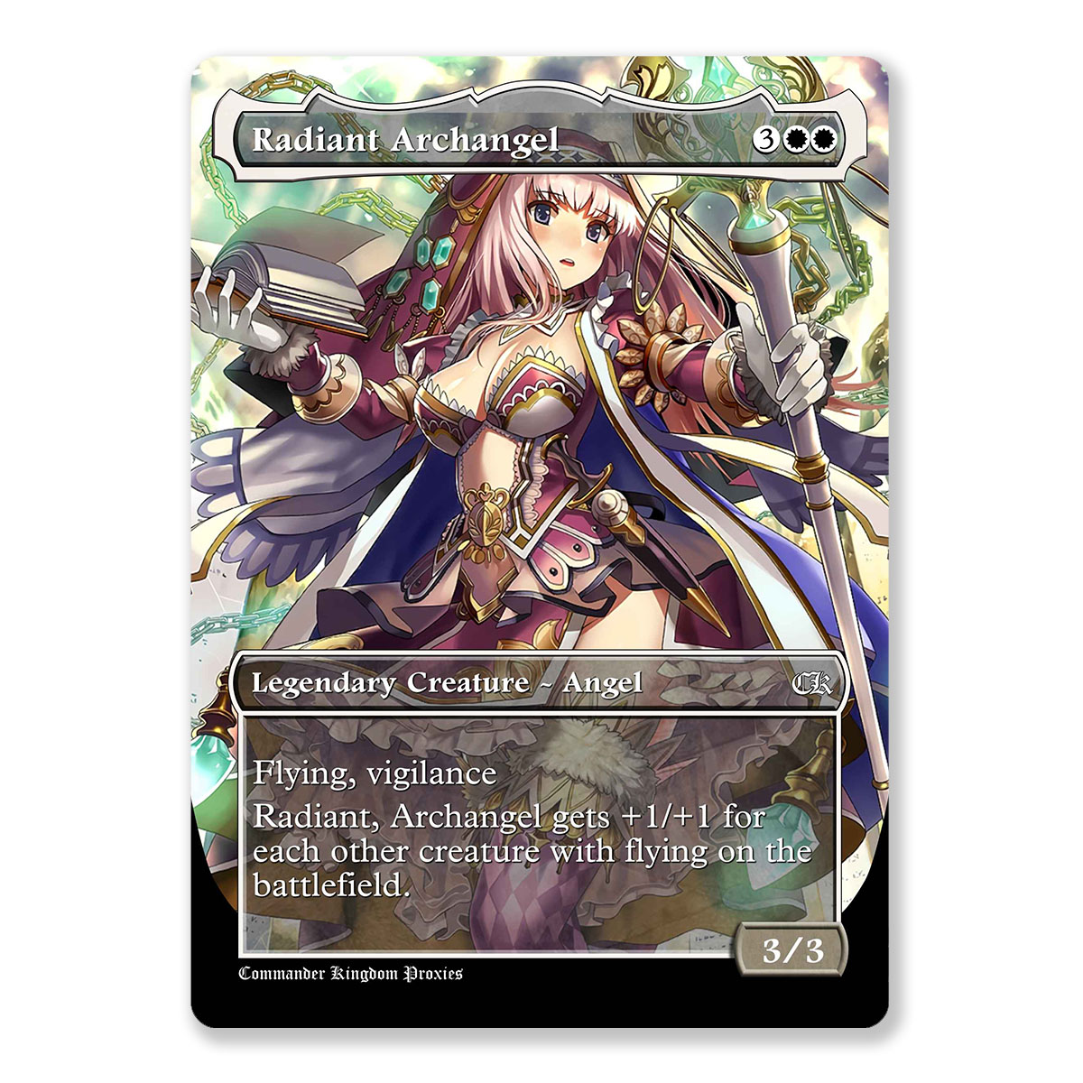 Radiant Archangel | Full Art Custom MTG Proxy Card