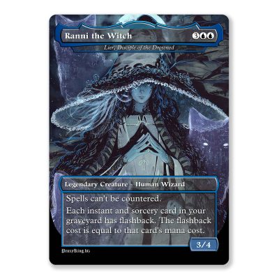 Ranni the Witch - Lier, disciple of the Drowned | Elden Ring | Full Art Custom MTG Proxy Card