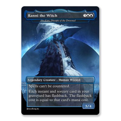 Ranni the Witch - Lier, disciple of the Drowned | Elden Ring | Full Art Custom MTG Proxy Card