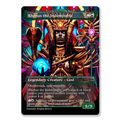 Rhonas, the Indomitable | Full Art Custom MTG Proxy Card