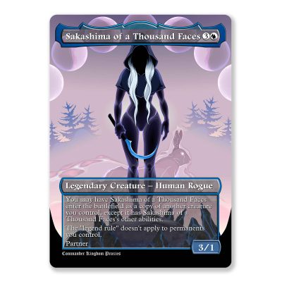 Sakashima of a Thousand Faces | Full Art Custom MTG Proxy Card