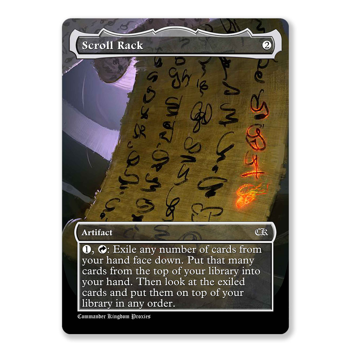 Scroll Rack | Full Art Custom MTG Proxy Card