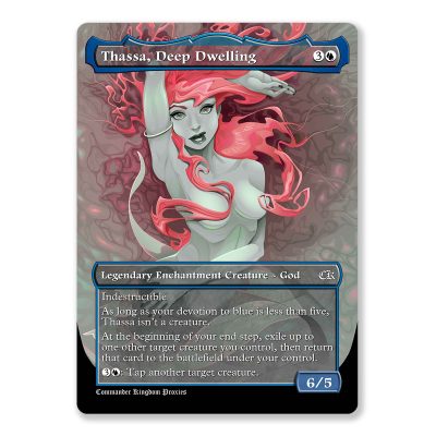 Thassa Deep Dwelling | Full Art Custom MTG Proxy Card