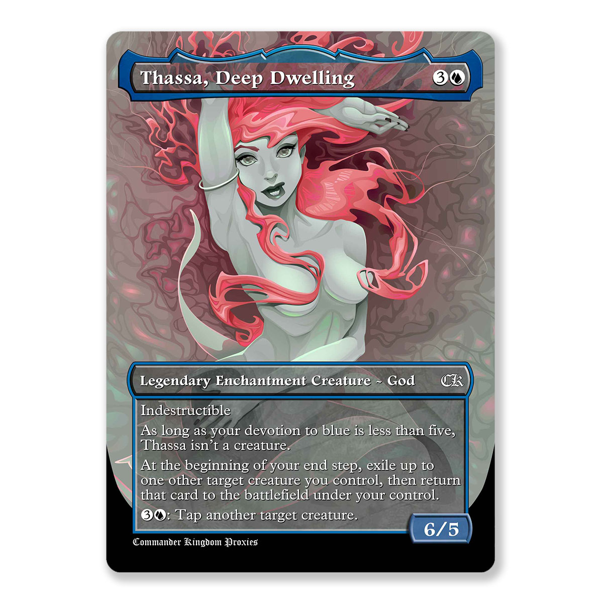 Thassa Deep Dwelling | Full Art Custom MTG Proxy Card