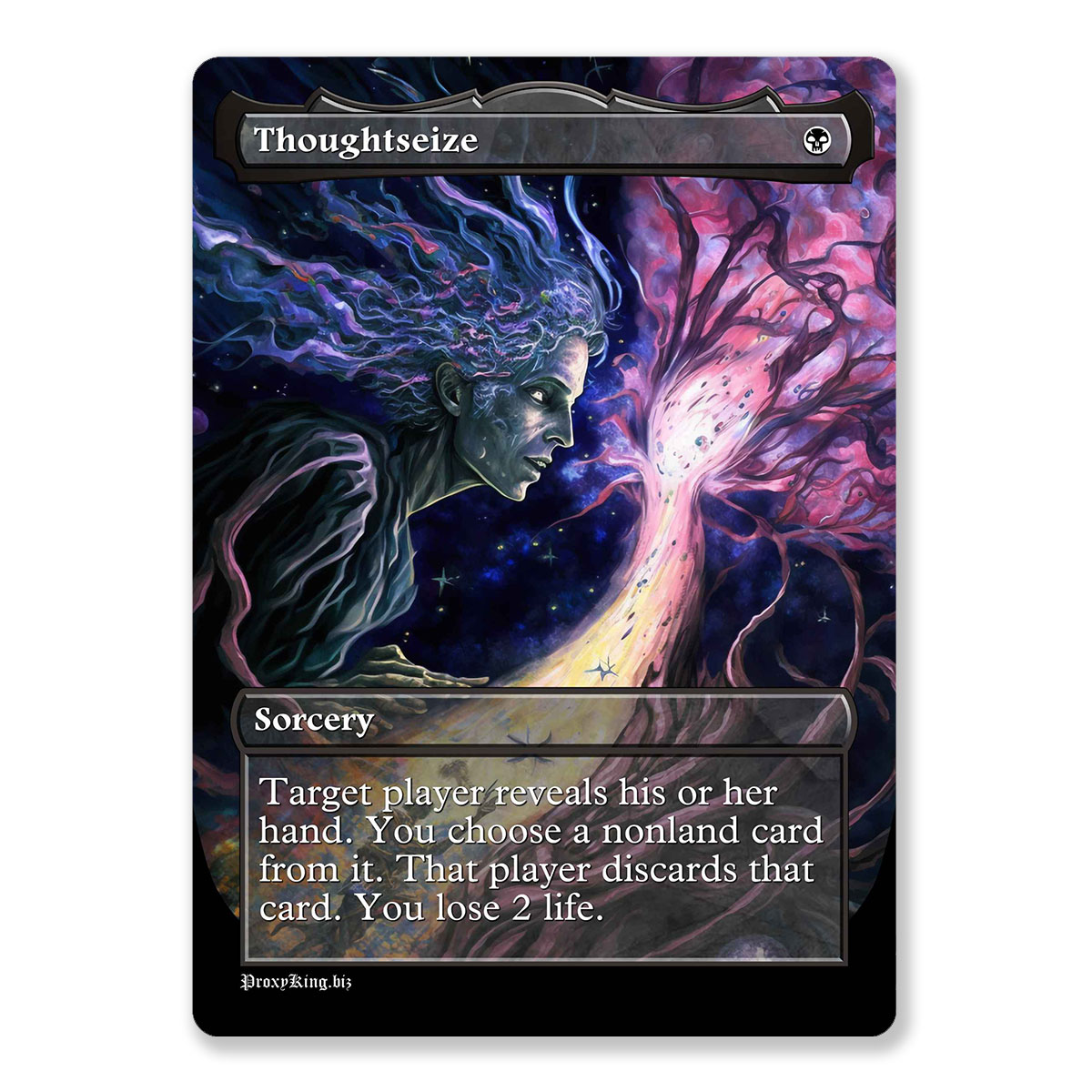 Thoughtseize | Full Art Custom MTG Proxy Card