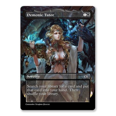 Demonic Tutor | Full Art Custom MTG Proxy Card