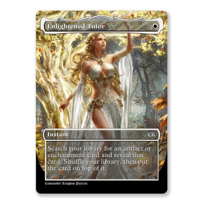 Enlightened Tutor | Full Art Custom MTG Proxy Card