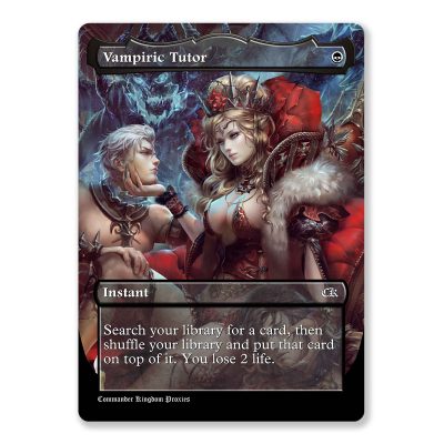 Vampiric Tutor | Full Art Custom MTG Proxy Card