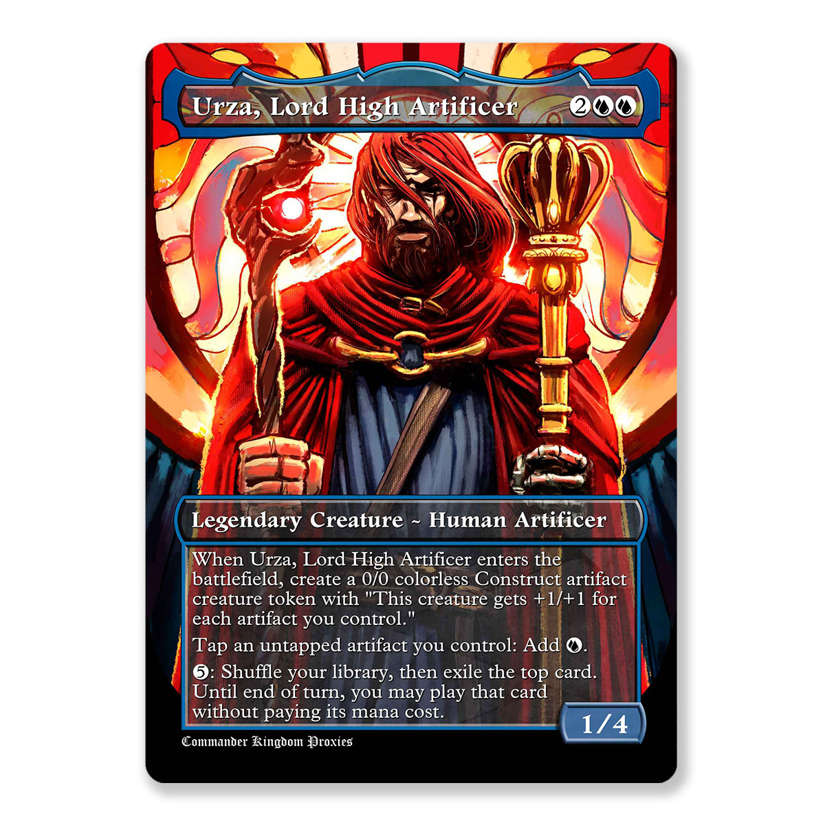 Urza, Lord High Artificer | Full Art Custom MTG Proxy Card