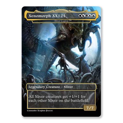 Xenomorph XX121 - Sliver Legion | Full Art Custom MTG Proxy Card