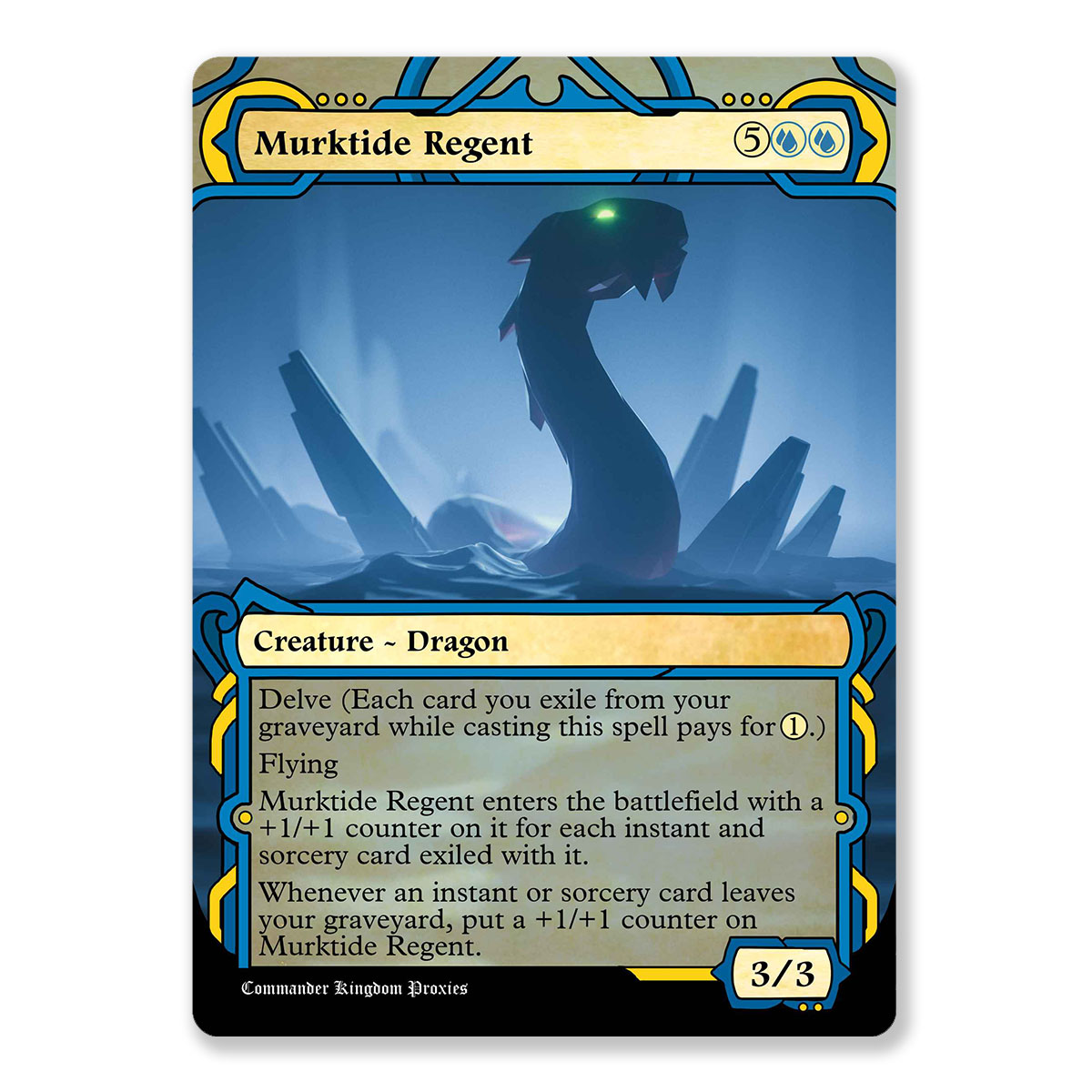 Murktide Regent MAS | Mystical Archives Custom MTG Proxy Card