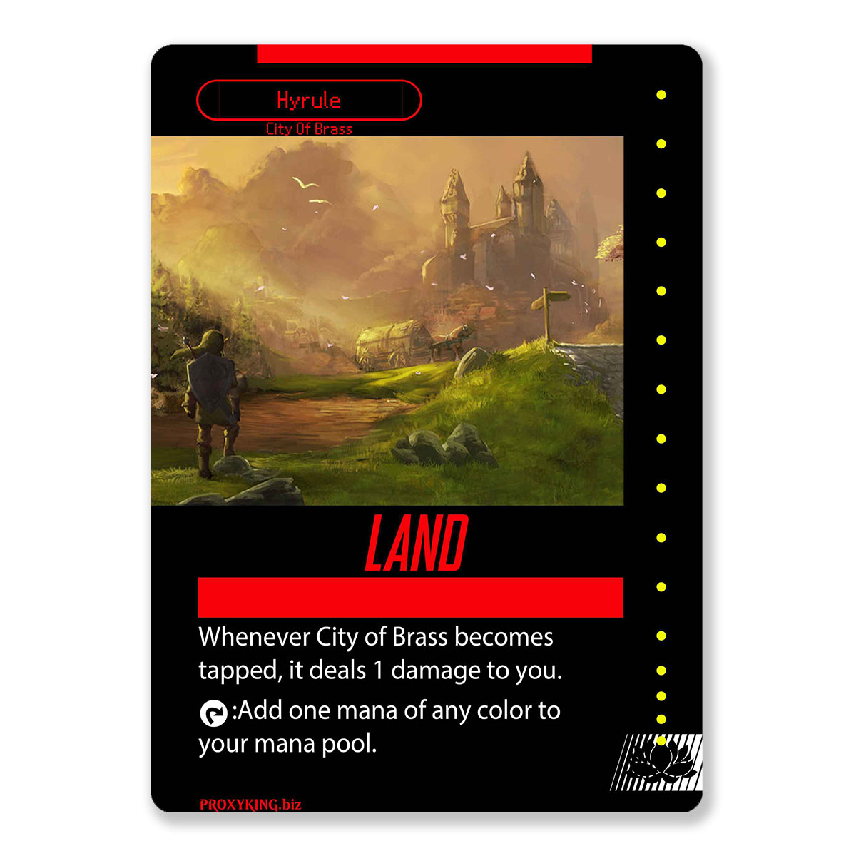 City of Brass | Nintendo Custom MTG Proxy Card