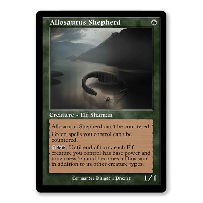 Allosaurus Shepherd | Vintage Custom MTG Proxy Card
