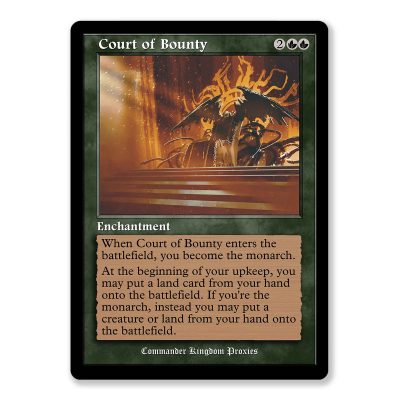 Court of Bounty | Vintage Custom MTG Proxy Card