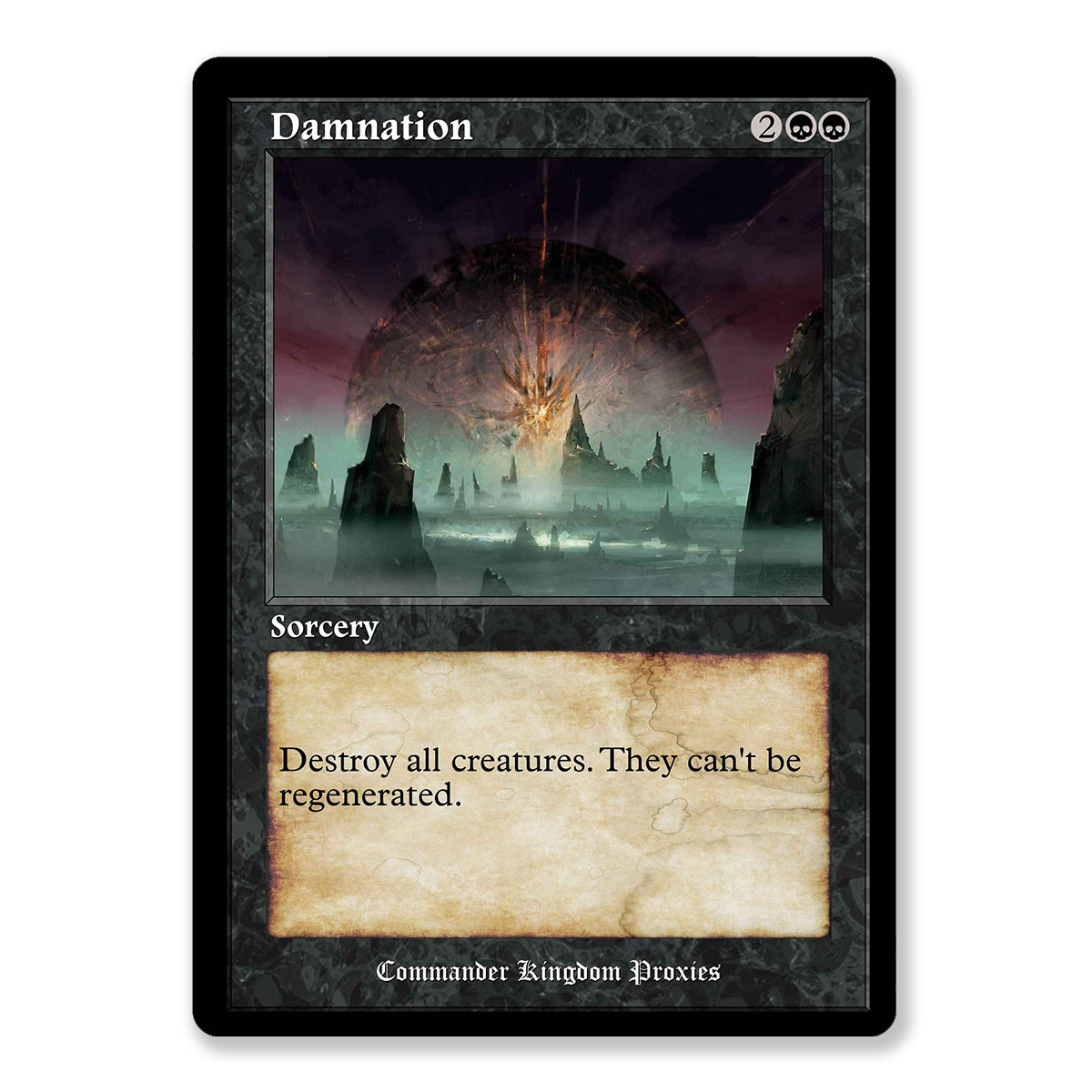 Damnation | Vintage Custom MTG Proxy Card
