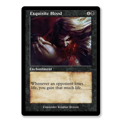 Exquisite Blood | Vintage Custom MTG Proxy Card