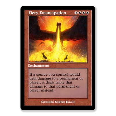 Fiery Emancipation | Vintage Custom MTG Proxy Card