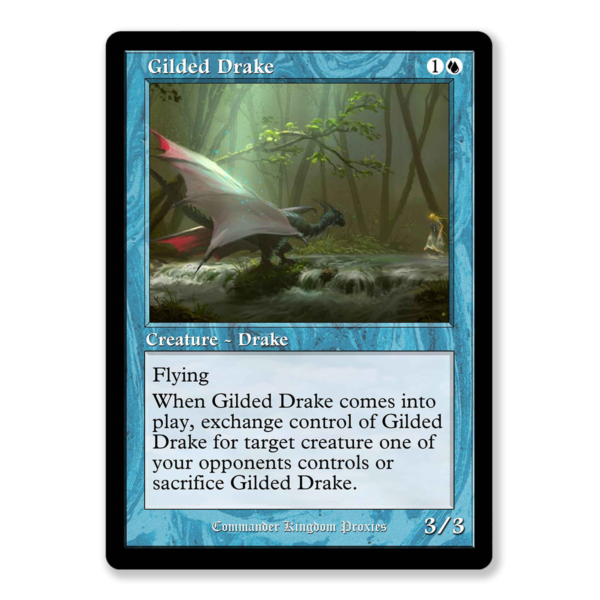 Gilded Drake | Vintage Custom MTG Proxy Card