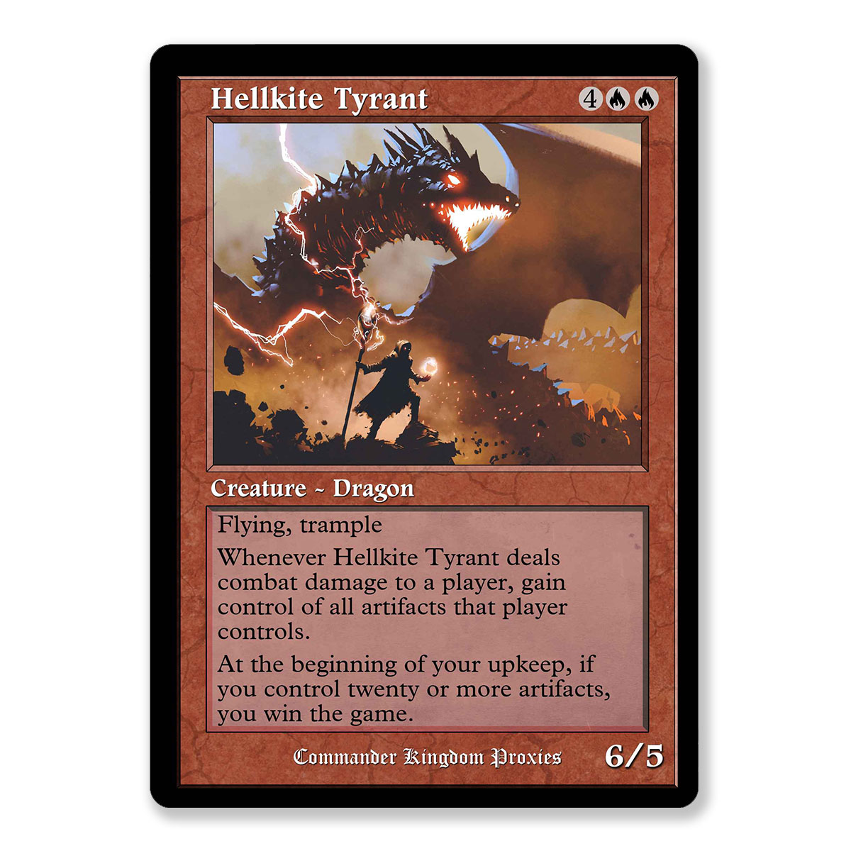 Hellkite Tyrant | Vintage Custom MTG Proxy Card