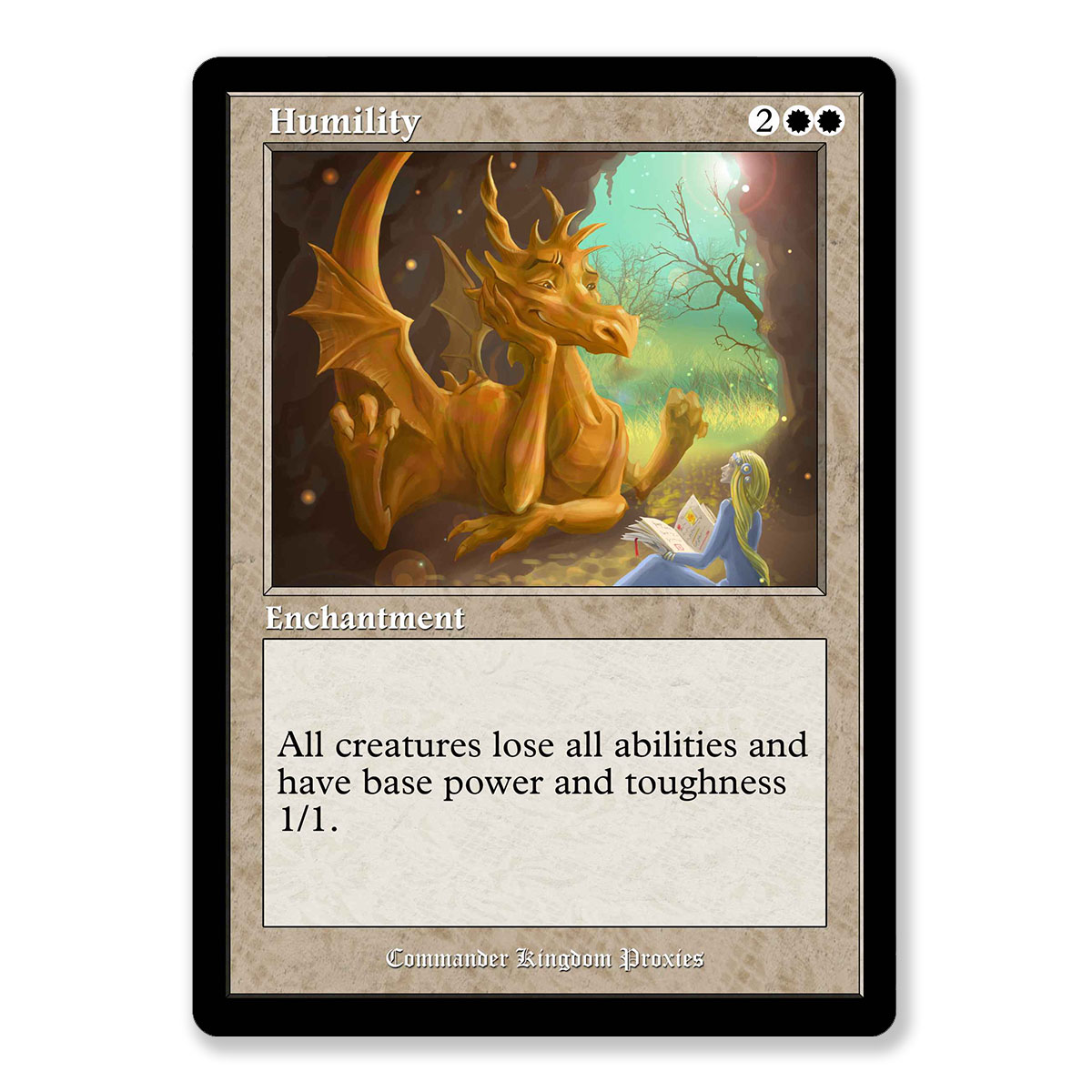 Humility | Vintage Custom MTG Proxy Card