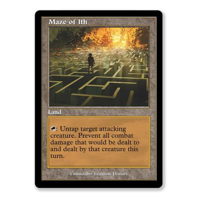 Maze of Ith | Vintage Custom MTG Proxy Card