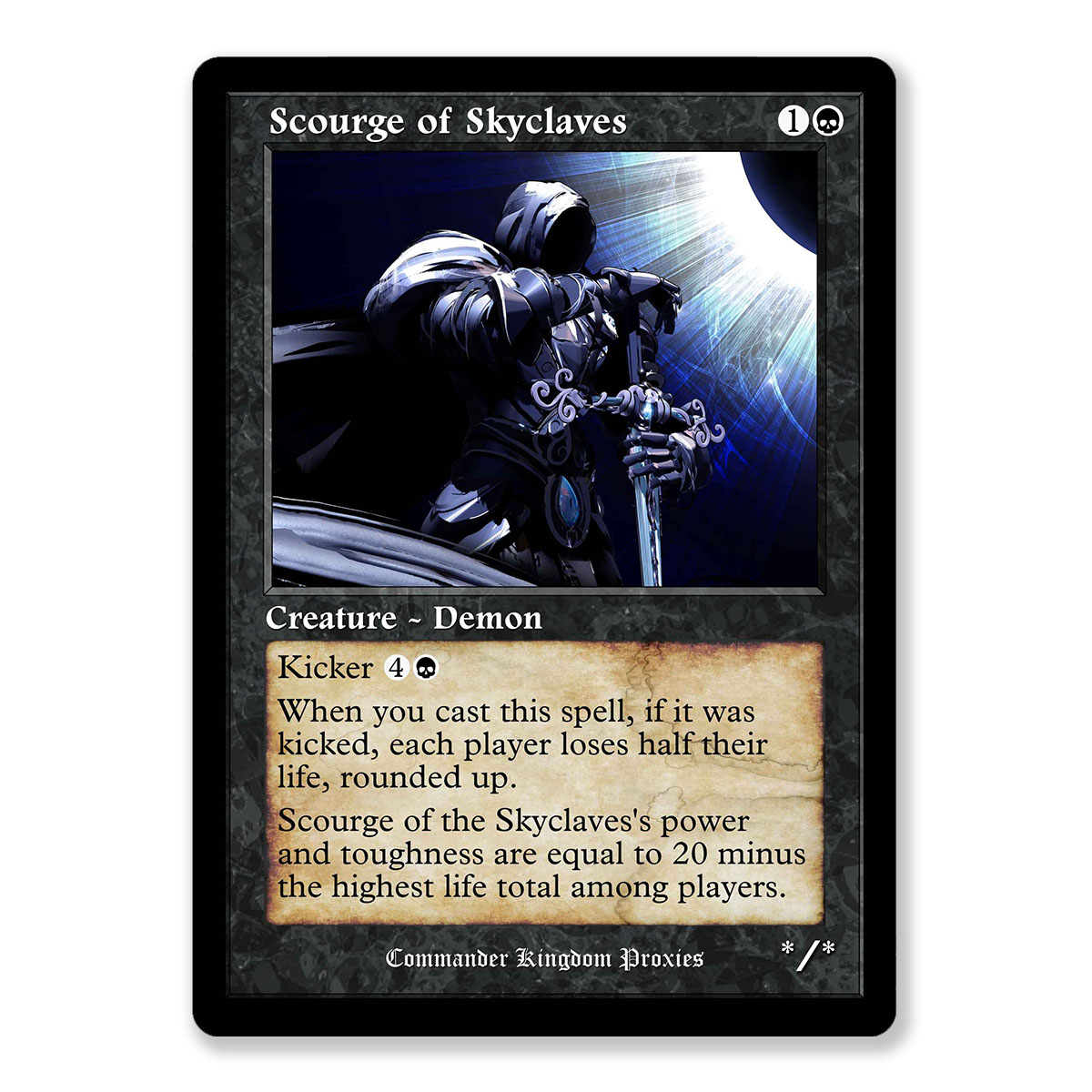 Scourge of Skyclave | Vintage Custom MTG Proxy Card