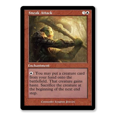 Sneak Attack | Vintage Custom MTG Proxy Card