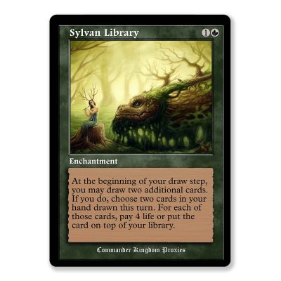 Sylvan Library | Vintage Custom MTG Proxy Card