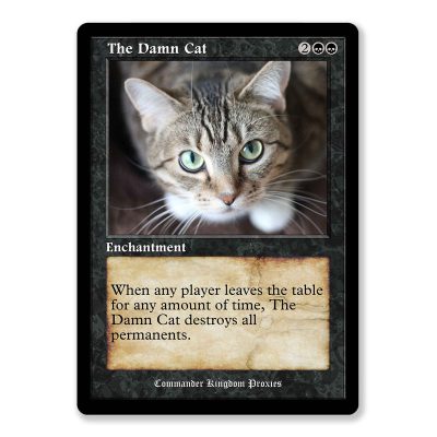 The Damn Cat | Vintage Custom MTG Proxy Card