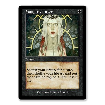 Vampiric Tutor | Vintage Custom MTG Proxy Card