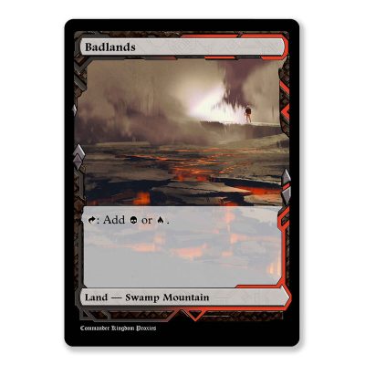Badlands | Dual Land | Expeditions Custom MTG Proxy Card