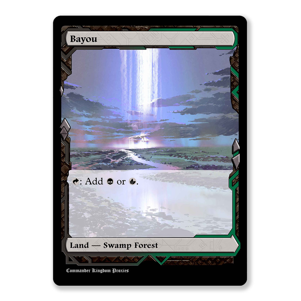 Bayou | Dual Land | Expeditions Custom MTG Proxy Card