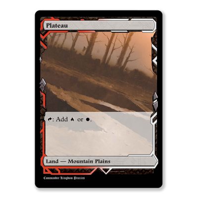 Plateau | Dual Land | Expeditions Custom MTG Proxy Card