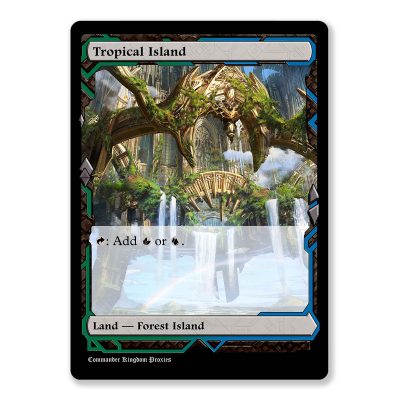 Tropical Island | Dual Land | Expeditions Custom MTG Proxy Card