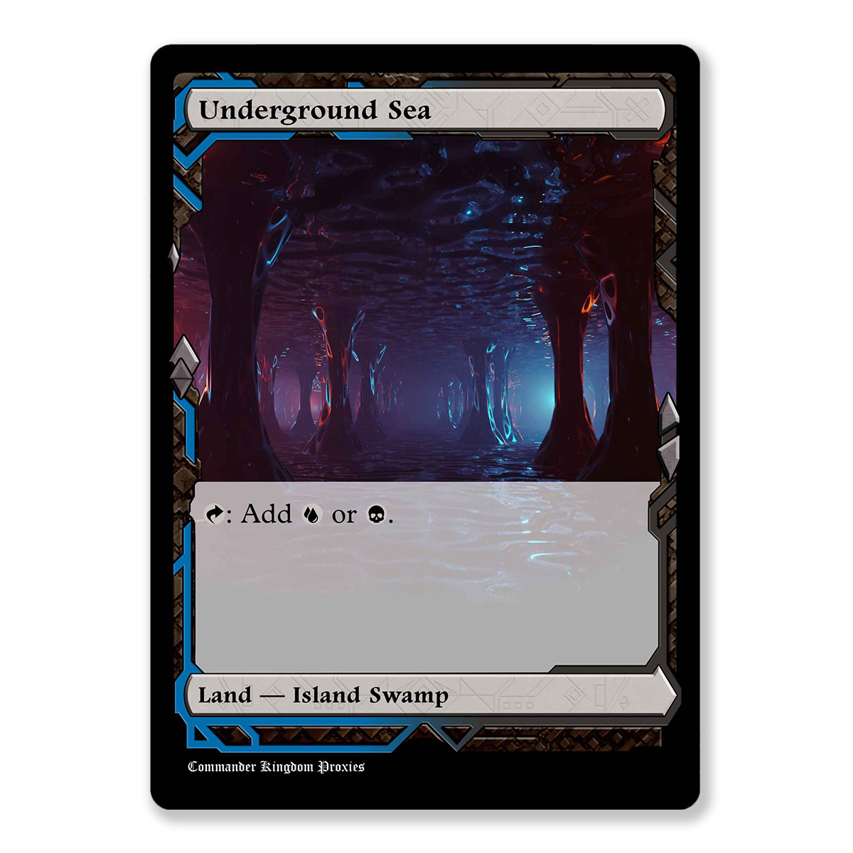 Underground Sea | Dual Land | Expeditions Custom MTG Proxy Card