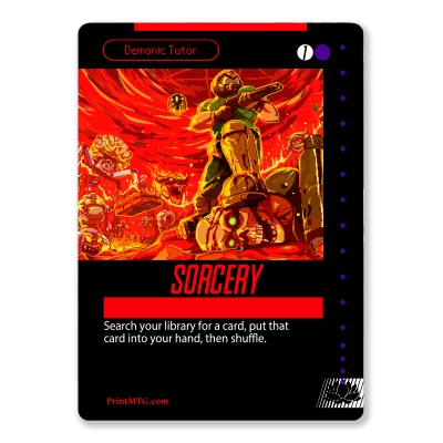 Black SNES MTG Template