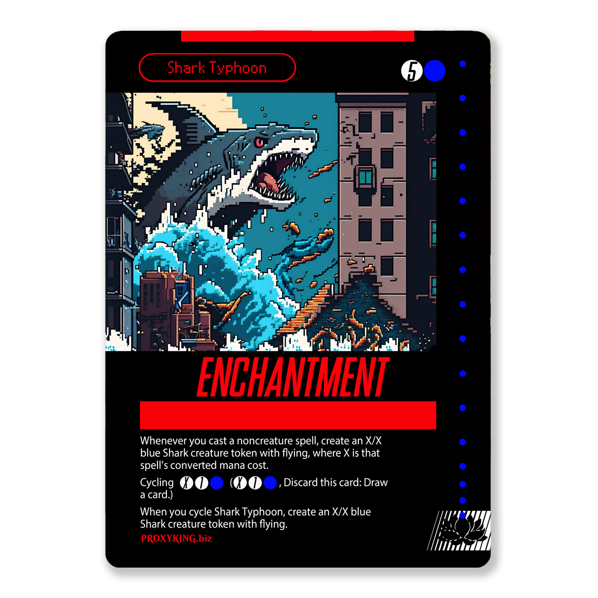 Blue SNES MTG Template